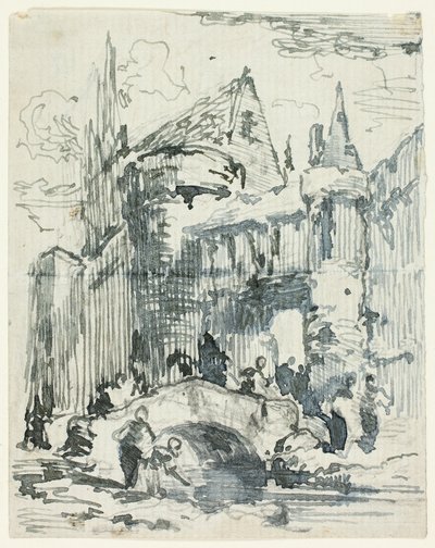 Městský most a portál od William Leighton Leitch