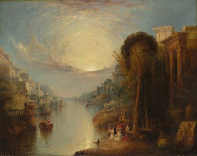 Kartágo, cca 1830 (olej na tkanině) od William Linton