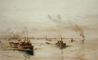 Liberty Men (akvarel na papíře) od William Lionel Wyllie