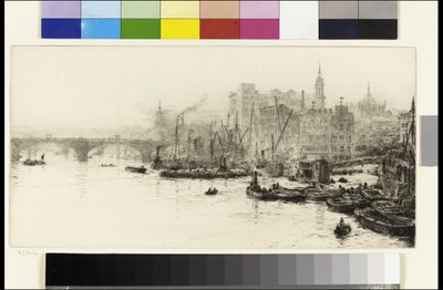 London Bridge, Cannon Street a Billingsgate od William Lionel Wyllie