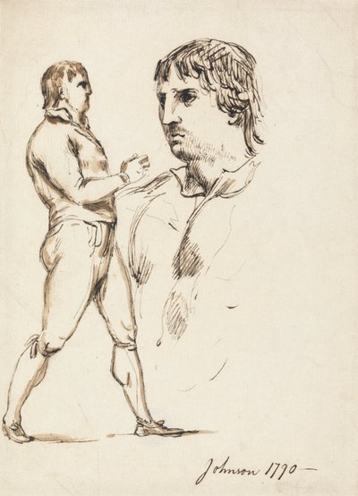 Portrét pugilisty Johnsona od William Lock Ii