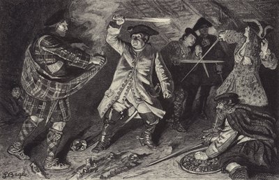 Boj v hostinci Clachan of Aberfoil od William Lockhart Bogle