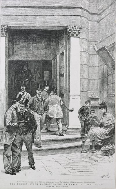 Vstup na burzu v Capel Court, 1891 od William Lockhart Bogle