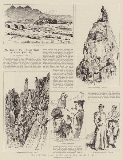 Skotské Alpy, kolem Coolin Hills od William Lockhart Bogle