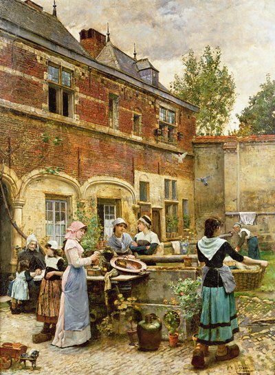 Alms Houses, Antverpy, 1880 od William Logsdail