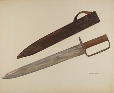 Příkopový nůž a pouzdro, c. 1941. od William Ludwig