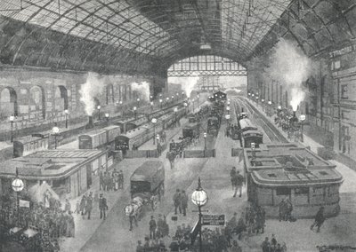 Stanice Cannon Street - Noc, 1891 od William Luker