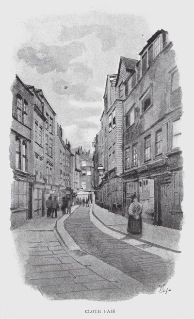 Cloth Fair (litho) od William Luker