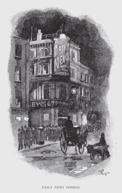 Kanceláře denních zpráv (litho) od William Luker