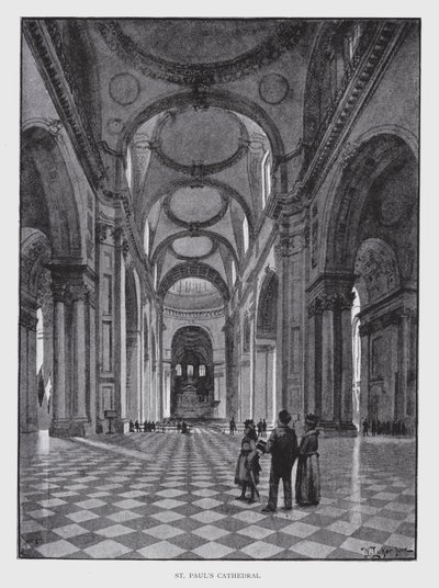 Katedrála svatého Pavla (litho) od William Luker