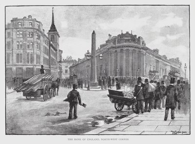 Bank of England, Severozápadní roh (litho) od William Luker