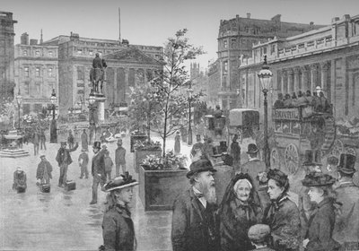 Mansion House a Bank of England, 1891 od William Luker