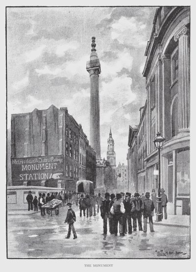 pomník (litho) od William Luker