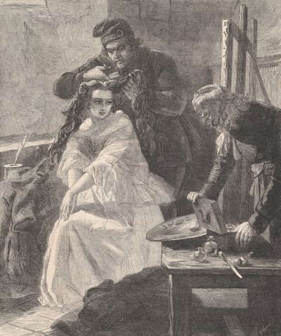 La Toilette des Morts, z Illustrated London News, 25. července 1863. od William Luson Thomas