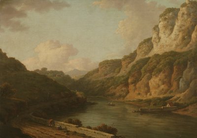 Matlock, Derbyshire, n. 1780 (öljy kankaalle) od William Marlow