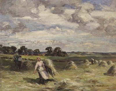 Sklizeň poblíž Saltounu, East Lothian od William Marshall Brown