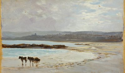 Pláž při odlivu: Večer od William Matthew Hale