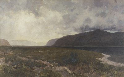 Loch Maree z Grudie Bridge, kolem roku 1905 (olej na plátně) od William Matthew Hale
