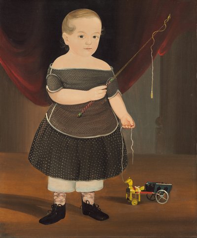Chlapec s dětským koněm a vozem, c. 1845. od William Matthew Prior