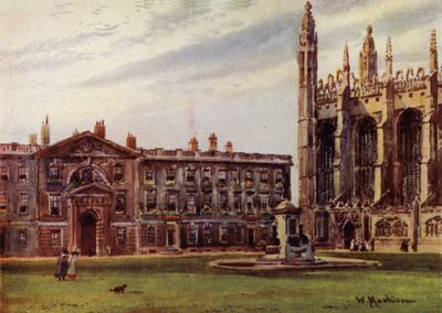 Kaple Kings College a budovy Fellows od William Matthison