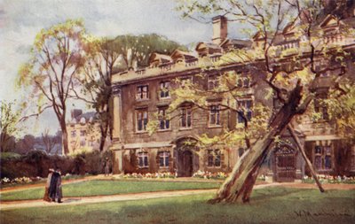 Budova Fellows v Christs College od William Matthison