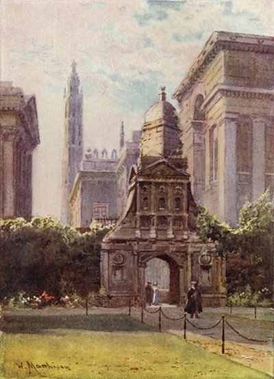 Čestná brána, Caius College od William Matthison