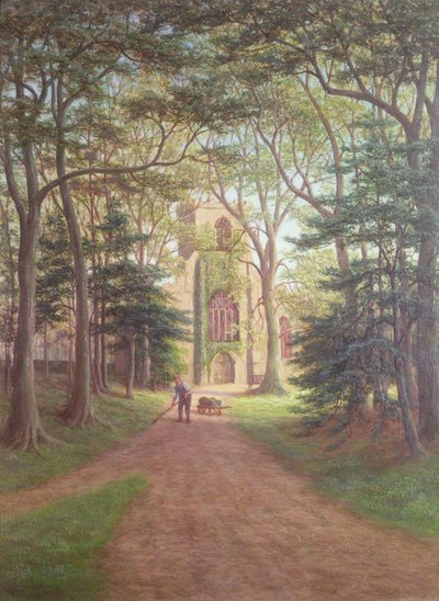 Harewood Church, Yorkshire od William Mellor