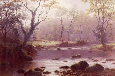 On the Wharfe (akvarel na papíře) od William Mellor