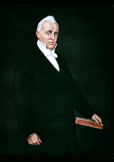 James Buchanan (barevné lito) od William Merritt (after) Chase