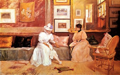 Přátelský hovor, 1895 od William Merritt Chase