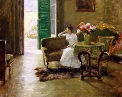 Vzpomínka - V italské vile, od William Merritt Chase
