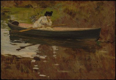 Alice Gerson v Prospect Parku od William Merritt Chase