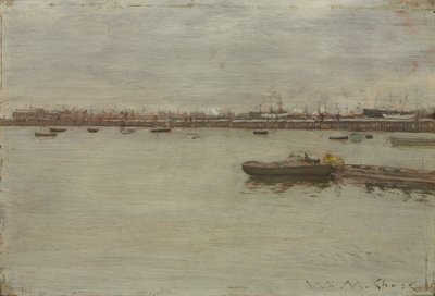 Šedý den v zátoce od William Merritt Chase