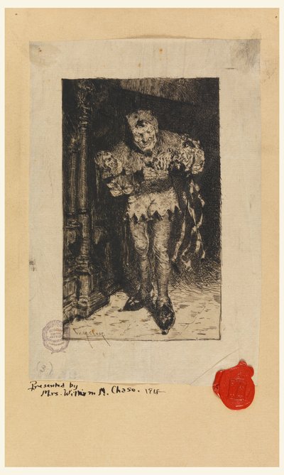 Klíčování: Dvorní šašek od William Merritt Chase