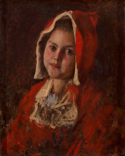 Červená karkulka (olej na plátně) od William Merritt Chase