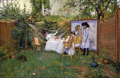 Snídaně pod širým nebem od William Merritt Chase