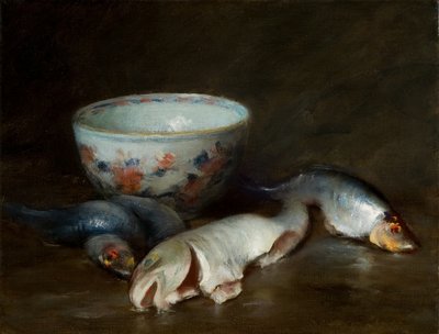 Zátiší s rybami 1910 (olej na plátně) od William Merritt Chase