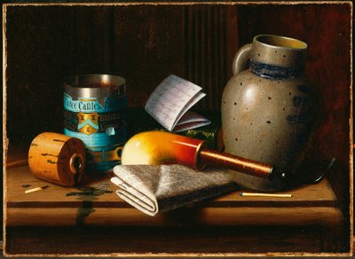 Zátiší se třemi hrady Tabák od William Michael Harnett