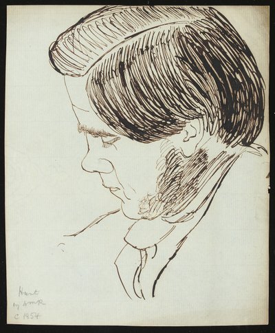 Portrét Williama Holmana Hunta, 1854 od William Michael Rossetti