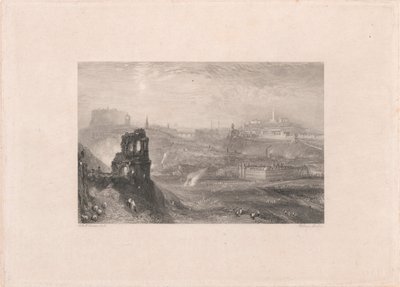 Edinburgh z kaple svatého Antonína od William Miller