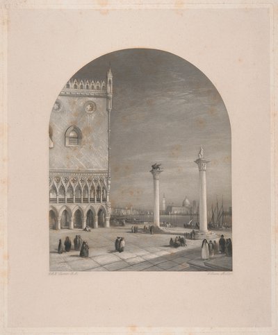 Benátky - Piazzetta od William Miller
