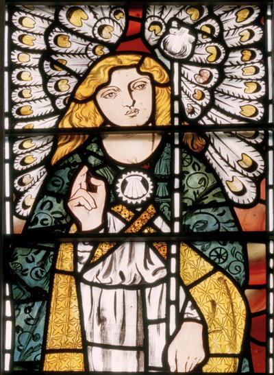 Archanděl Gabriel, 1862 (vitráže) od William Morris