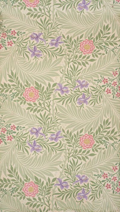 Stračka polní. Tapeta, 1874. od William Morris