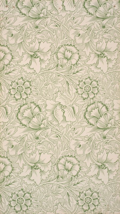 Růžová a Poppy. Tapeta, 1881. od William Morris
