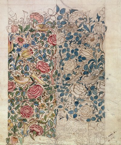 Design tapety "Rose". od William Morris