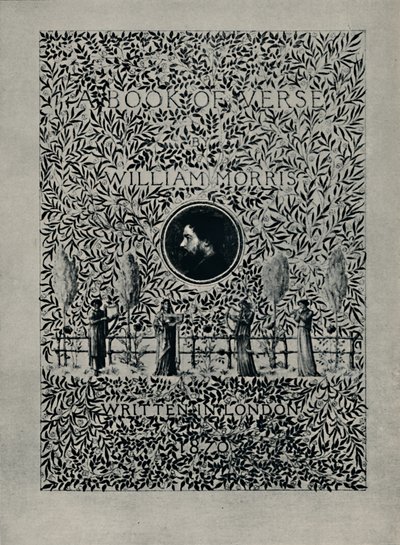 Titulní strana knihy A Book of Verse, William Morris, 1870. od William Morris