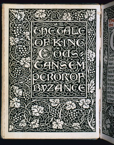 Titulní strana z Příběhu císaře, 1894 od William Morris