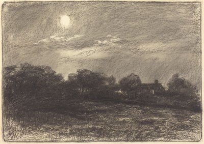 Večer, Zemědělská krajina od William Morris Hunt