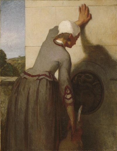 Dívka u fontány od William Morris Hunt