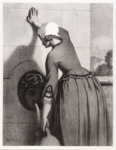 Dívka u fontány od William Morris Hunt